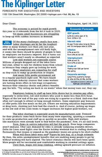 The Kiplinger Letter Magazine Subscription